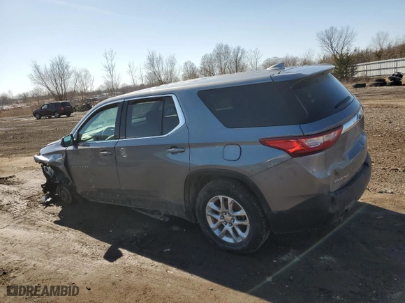 2020 Chevrolet Traverse LS with VIN 1GNERFKW3LJ302856, listed as a Copart auction lot 48455855 with 97,279 mi miles and Salvage Title. Bid and sale history available at carsss.com. Image 2.