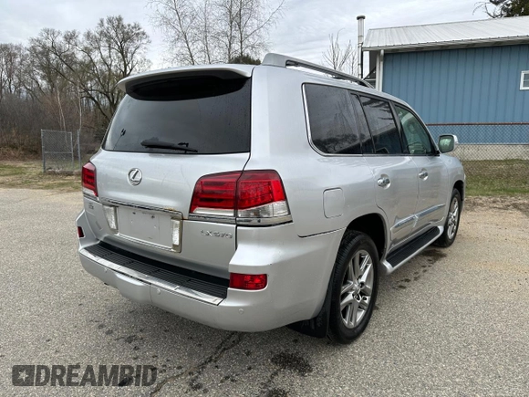 2013 Lexus LX 570 with VIN JTJHY7AX9D4100920, listed as a Copart auction lot 54273215 with 229,058 mi miles and Clean Title. Bid and sale history available at DreamBid. Image 4.