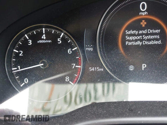 2024 Mazda CX-50 S Select with VIN 7MMVABAM9RN203355, listed as a IAAI auction lot 40399675 with 5,415 mi miles and . Bid and sale history available at DreamBid. Image 16.