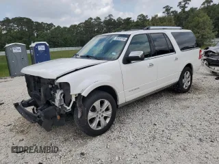 2016 Ford Expedition Max Platinum z VIN 1FMJK1LT4GEF11794, wystawiony jako Copart lot #55332795 z przebiegiem 151 060 mil mil oraz Szkody całkowita. Historia ofert i sprzedaży dostępna na DreamBid. Obrazek 1.
