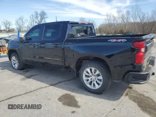 2023 Chevrolet Silverado 1500 Custom with VIN 1GCPDBEK3PZ171808, listed as a Copart auction lot 49841145 with 22,549 mi miles and Salvage Title. Bid and sale history available at DreamBid. Image 2.