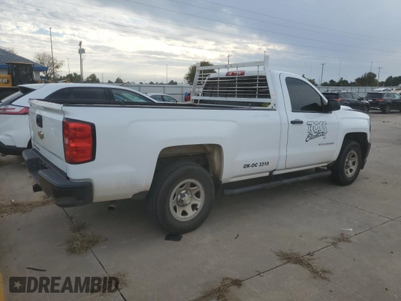 2017 Chevrolet Silverado 1500 LS with VIN 1GCNCNEC6HZ273934, listed as a Copart auction lot 79207114 with 0 mi miles and Salvage Title. Bid and sale history available at carsss.com. Image 3.
