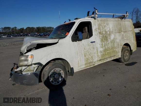 2014 Nissan NV SV with VIN 1N6AF0KY0EN106199, listed as a Copart auction lot 87584435 with 194,208 mi miles and Salvage Title. Bid and sale history available at carsss.com. Image 1.