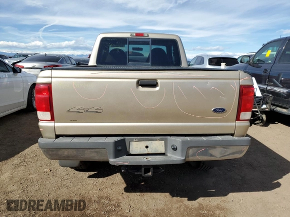 2000 Ford Ranger XL with VIN 1FTZR15V2YTA50335, listed as a Copart auction lot 46503105 with 184,633 mi miles and Salvage Title. Bid and sale history available at carsss.com. Image 6.