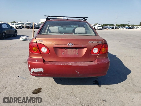2004 Toyota Corolla CE with VIN 1NXBR32E84Z271763, listed as a Copart auction lot 53714305 with 280,439 mi miles and Clean Title. Bid and sale history available at DreamBid. Image 6.