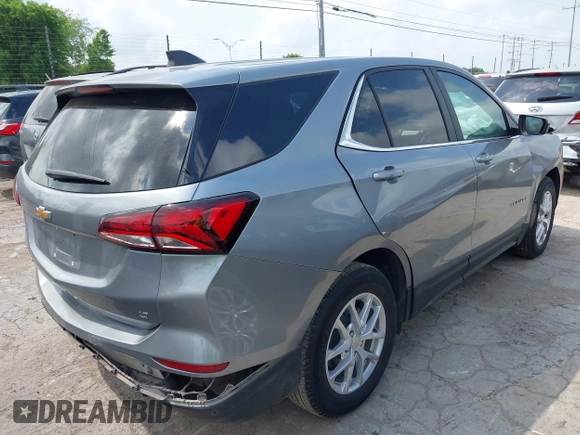 2024 Chevrolet Equinox LT with VIN 3GNAXKEGXRL353449, listed as a IAAI auction lot 42151836 with 26,903 mi miles and . Bid and sale history available at DreamBid. Image 4.