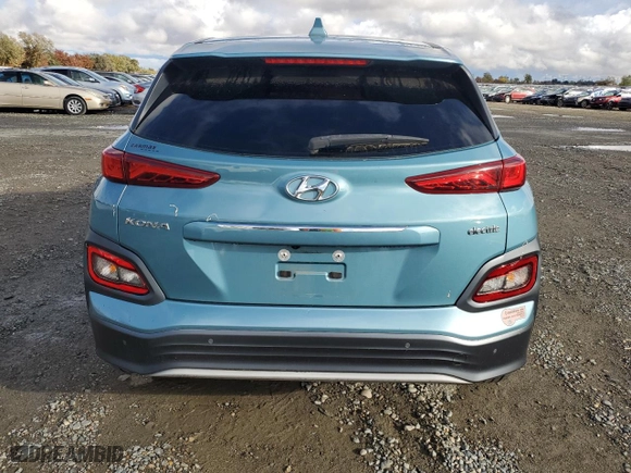 2019 Hyundai Kona Electric Ultimate with VIN KM8K53AG7KU053826, listed as a Copart auction lot 80148764 with 32,489 mi miles and Salvage Title. Bid and sale history available at carsss.com. Image 6.