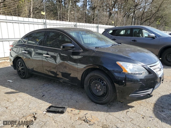 2014 Nissan Sentra S with VIN 3N1AB7AP5EY312379, listed as a Copart auction lot 49673235 with 123,500 mi miles and Salvage Title. Bid and sale history available at carsss.com. Image 4.