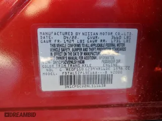 2022 Nissan Kicks SV with VIN 3N1CP5CV2NL511638, listed as a Copart auction lot 46876245 with 47,070 mi miles and Salvage Title. Bid and sale history available at carsss.com. Image 13.