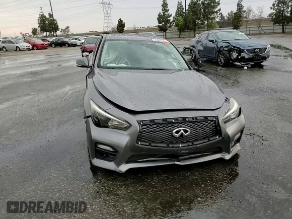 2015 Infiniti Q50 Sport with VIN JN1BV7AP9FM353341, listed as a Copart auction lot 59407675 with 87,181 mi miles and Salvage title. Bid and sale history available at DreamBid. Image 13.