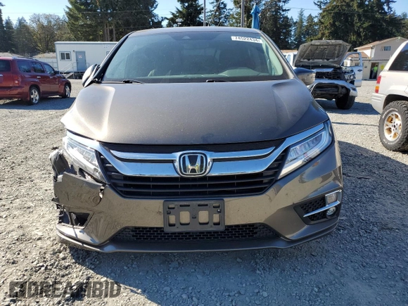2020 Honda Odyssey Touring with VIN 5FNRL6H89LB002203, listed as a Copart auction lot 74522434 with 48,901 mi miles and Salvage Title. Bid and sale history available at DreamBid. Image 5.