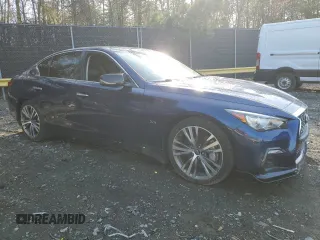 2018 Infiniti Q50 Luxe z VIN JN1EV7AP2JM356815, wystawiony jako Copart lot #51266755 z przebiegiem 70 384 mil mil oraz Szkoda całkowita • Salvage title. Historia ofert i sprzedaży dostępna na DreamBid. Obrazek 4.