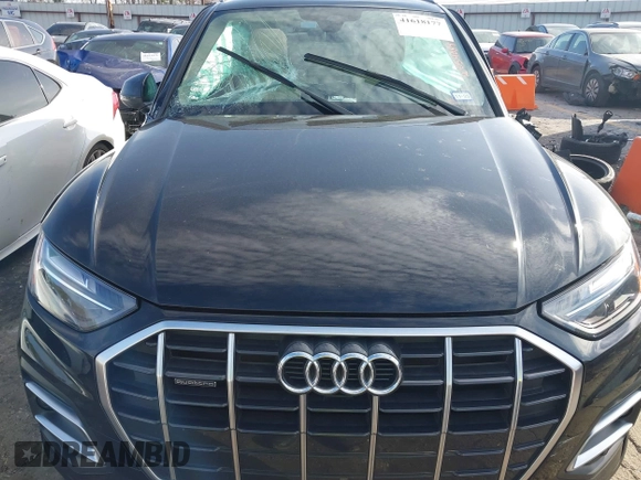 2023 Audi Q5 Premium with VIN WA1ABAFYXP2054089, listed as a IAAI auction lot 41618177 with 24,771 mi miles and . Bid and sale history available at DreamBid. Image 12.