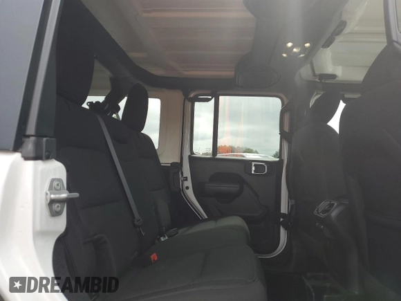 2022 Jeep Wrangler Unlimited Sport S with VIN 1C4HJXDG4NW235781, listed as a Copart auction lot 57184895 with 30,883 mi miles and Salvage title. Bid and sale history available at DreamBid. Image 11.