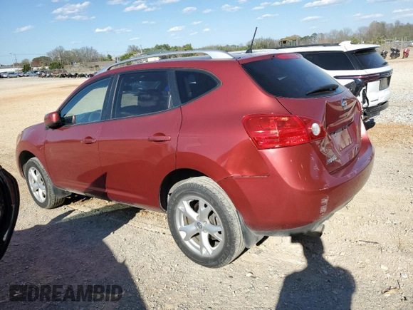 2009 Nissan Rogue SL with VIN JN8AS58T49W047170, listed as a Copart auction lot 49850385 with 182,088 mi miles and Salvage Title. Bid and sale history available at DreamBid. Image 2.
