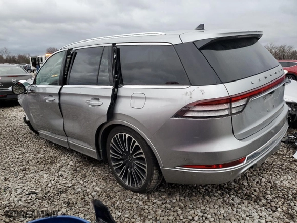 2022 Lincoln Aviator Black Label with VIN 5LM5J9XC1NGL00001, listed as a Copart auction lot 83459664 with 0 mi miles and Salvage Title. Bid and sale history available at carsss.com. Image 2.
