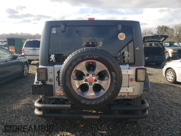2018 Jeep Wrangler JK Unlimited Altitude with VIN 1C4BJWEGXJL936447, listed as a Copart auction lot 82546004 with 150,053 mi miles and Salvage Title. Bid and sale history available at carsss.com. Image 6.
