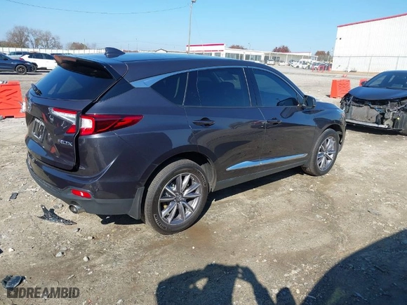 2020 Acura RDX w/Technology Pkg with VIN 5J8TC1H56LL018422, listed as a IAAI auction lot 40978912 with 35,670 mi miles. Bid and sale history available at carsss.com. Image 4.