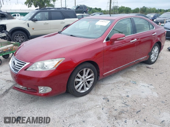 2012 Lexus ES with VIN JTHBK1EGXC2482627, listed as a IAAI auction lot 41883927 with 90,707 mi miles. Bid and sale history available at carsss.com. Image 2.