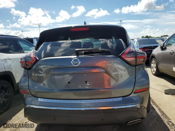 2022 Nissan Murano S with VIN 5N1AZ2AS2NC122396, listed as a Copart auction lot 74140754 with 45,524 mi miles and Non Repairable. Bid and sale history available at carsss.com. Image 6.