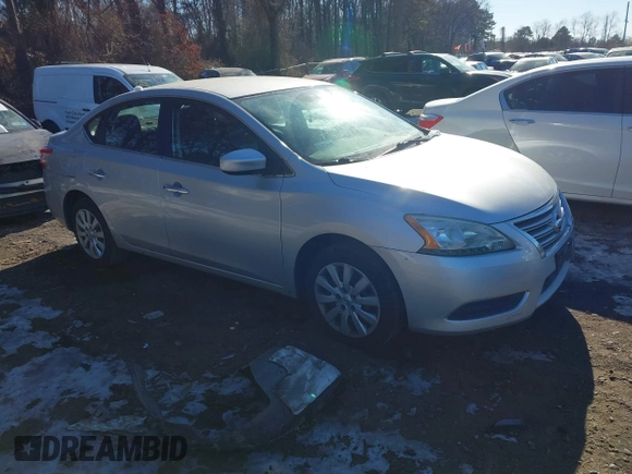 2015 Nissan Sentra S with VIN 3N1AB7AP0FY350992, listed as a IAAI auction lot 41437260 with 154,706 mi miles and . Bid and sale history available at DreamBid. Image 1.