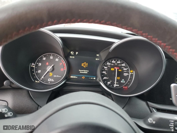 2017 Alfa Romeo Giulia Quadrifoglio with VIN ZARFAEAV8H7548500, listed as a Copart auction lot 86844084 with 98,949 mi miles and Salvage Title. Bid and sale history available at carsss.com. Image 9.