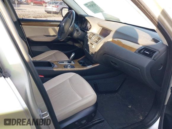 2011 BMW X3 28i with VIN 5UXWX5C50BL703124, listed as a IAAI auction lot 41563175 with 216,317 mi miles. Bid and sale history available at carsss.com. Image 5.