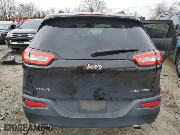 2014 Jeep Cherokee Limited with VIN 1C4PJMDS0EW169860, listed as a Copart auction lot 86389624 with 185,121 mi miles and Salvage Title. Bid and sale history available at carsss.com. Image 6.