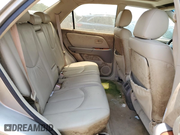 2000 Lexus RX 300 z VIN JT6GF10U4Y0069783, wystawiony jako Copart lot #55623115 z przebiegiem 120 521 mil mil oraz Czysty tytuł • Clean title. Historia ofert i sprzedaży dostępna na DreamBid. Obrazek 11.