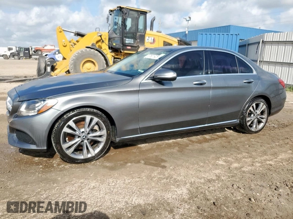 2017 Mercedes-Benz C 300 with VIN 55SWF4JB9HU218627, listed as a Copart auction lot 57801925 with Not provided miles and Clean title. Bid and sale history available at DreamBid. Image 1.