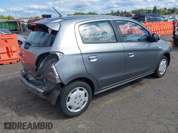 2022 Mitsubishi Mirage ES z VIN ML32AUHJ9NH003355, wystawiony jako IAAI lot #42085618 z przebiegiem 44 385 mil mil oraz . Historia ofert i sprzedaży dostępna na DreamBid. Obrazek 4.