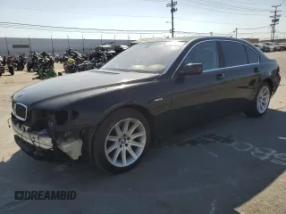 2003 BMW 7 Series 745Li with VIN WBAGN63443DR19933, listed as a Copart auction lot 56068055 with Not provided miles and Salvage title. Bid and sale history available at DreamBid. Image 1.