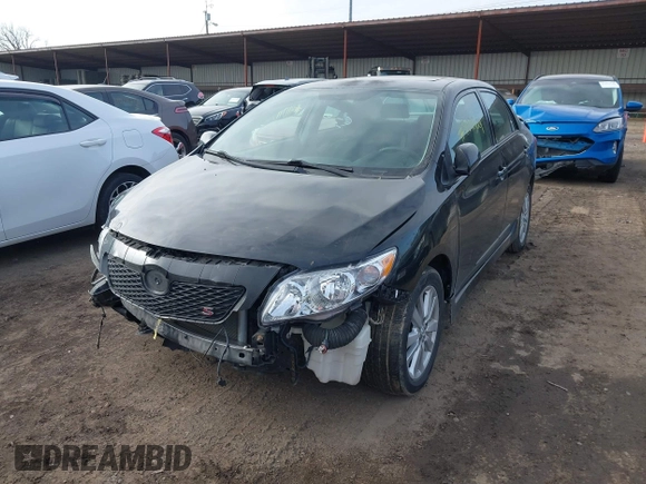 2009 Toyota Corolla with VIN 2T1BU40E29C124161, listed as a IAAI auction lot 41091324 with 128,310 mi miles. Bid and sale history available at carsss.com. Image 12.