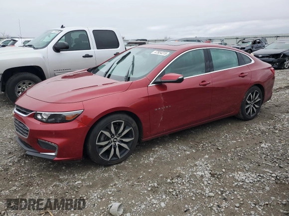 2016 Chevrolet Malibu LT with VIN 1G1ZE5ST8GF203358, listed as a Copart auction lot 47934315 with 149,038 mi miles and Salvage Title. Bid and sale history available at DreamBid. Image 1.