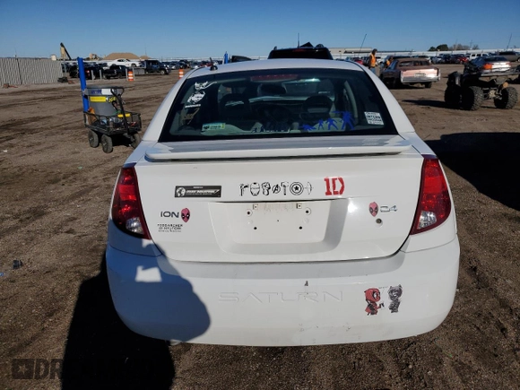 2006 Saturn ION with VIN 1G8AL55B96Z118470, listed as a Copart auction lot 81505054 with 129,700 mi miles and Clean Title. Bid and sale history available at carsss.com. Image 6.