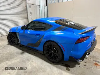 2021 Toyota GR Supra 3.0 with VIN WZ1DB0C00MW036931, listed as a Copart auction lot 65175964 with 32,592 mi miles and Salvage Title. Bid and sale history available at carsss.com. Image 2.