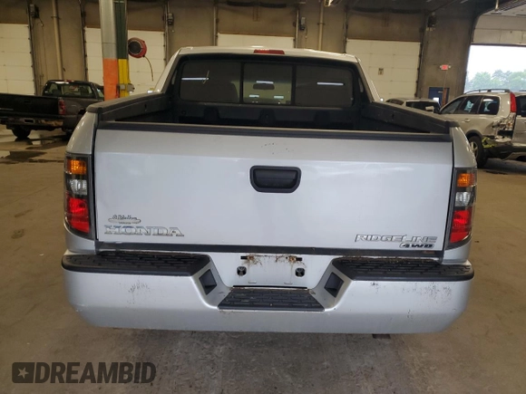 2008 Honda Ridgeline RT with VIN 2HJYK162X8H510676, listed as a Copart auction lot 60835755 with 257,654 mi miles and Clean title. Bid and sale history available at DreamBid. Image 6.