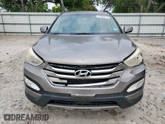 2013 Hyundai Santa Fe Sport z VIN 5XYZU3LB9DG014666, wystawiony jako Copart lot #57304515 z przebiegiem 148 369 mil mil oraz Szkoda całkowita • Salvage title. Historia ofert i sprzedaży dostępna na DreamBid. Obrazek 5.