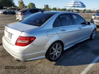 2012 Mercedes-Benz C 350 Sport with VIN WDDGF5HB3CR197400, listed as a Copart auction lot 77010364 with 130,815 mi miles and Salvage Title. Bid and sale history available at DreamBid. Image 3.
