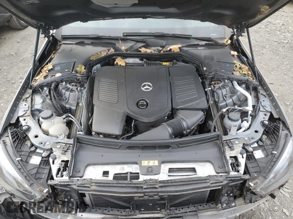 2022 Mercedes-Benz C 300 with VIN W1KAF4HB0NR048123, listed as a Copart auction lot 80442144 with 18,275 mi miles and Salvage Title. Bid and sale history available at DreamBid. Image 11.