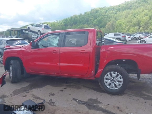 2024 Nissan Frontier SV with VIN 1N6ED1EKXRN601679, listed as a IAAI auction lot 42144247 with 13,486 mi miles and . Bid and sale history available at DreamBid. Image 14.