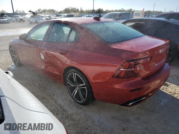 2020 Volvo S60 R-Design with VIN 7JR102FMXLG039783, listed as a Copart auction lot 76160944 with 0 mi miles and Salvage Title. Bid and sale history available at carsss.com. Image 2.