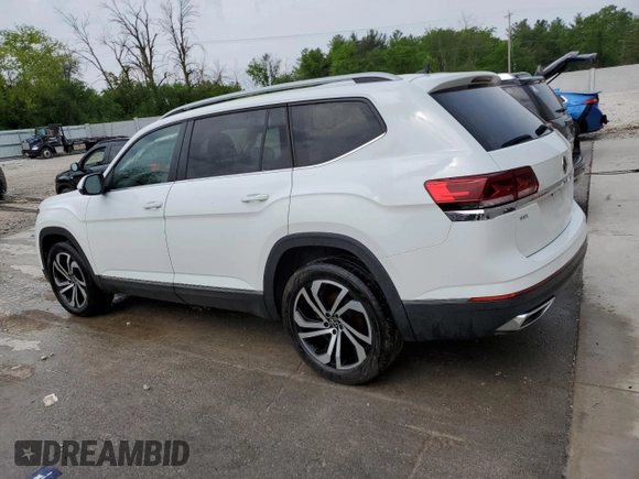 2022 Volkswagen Atlas SEL with VIN 1V2BP2CA0NC530770, listed as a Copart auction lot 55657454 with 31,121 mi miles and Salvage title. Bid and sale history available at DreamBid. Image 2.
