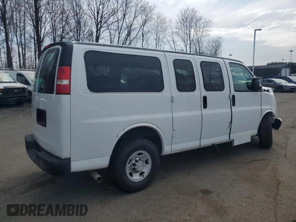 2016 Chevrolet Express Cargo with VIN 1GCWGAFFXG1170085, listed as a Copart auction lot 44425025 with 34,880 mi miles and Salvage title. Bid and sale history available at DreamBid. Image 3.
