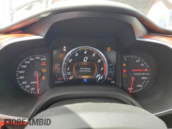 2019 Chevrolet Corvette 1LT with VIN 1G1YB2D76K5112381, listed as a Copart auction lot 59689395 with 19,905 mi miles and Non repairable. Bid and sale history available at DreamBid. Image 9.