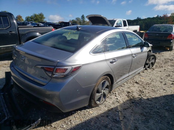 2016 Hyundai Sonata Hybrid Limited with VIN KMHE34L12GA031744, listed as a Copart auction lot 60366222 with 45,534 mi miles. Bid and sale history available at carsss.com. Image 4.