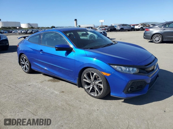 2017 Honda Civic Si with VIN 2HGFC3A55HH752606, listed as a Copart auction lot 46866185 with 118,662 mi miles and Salvage Title. Bid and sale history available at DreamBid. Image 4.