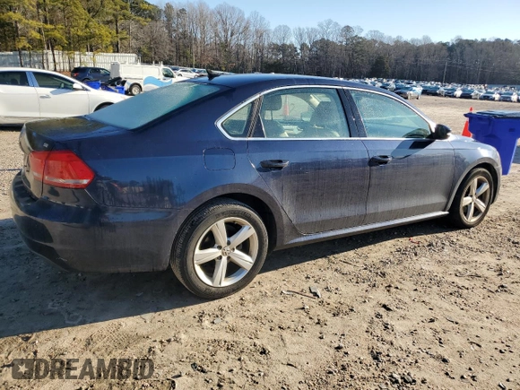 2013 Volkswagen Passat SE with VIN 1VWBH7A36DC002582, listed as a Copart auction lot 45982575 with 116,893 mi miles and Clean Title. Bid and sale history available at carsss.com. Image 3.