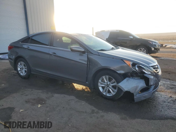 2013 Hyundai Sonata GLS with VIN 5NPEB4AC3DH656167, listed as a Copart auction lot 81725704 with Not Provided miles and Non Repairable. Bid and sale history available at carsss.com. Image 4.