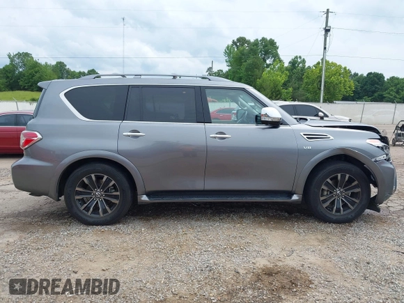 2019 Nissan Armada Platinum z VIN JN8AY2NF3K9351025, wystawiony jako IAAI lot #42270227 z przebiegiem 105 621 mil mil oraz . Historia ofert i sprzedaży dostępna na DreamBid. Obrazek 13.